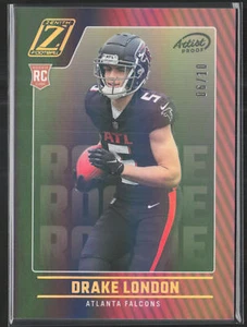 2022 Zenith #07 Drake London Artist Proof Gold /10 Rookie Falcons - Picture 1 of 2