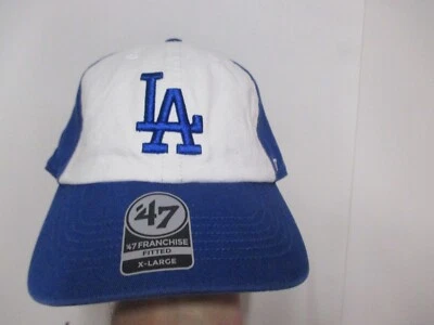 LOS ANGELES DODGERS "47 BRAND" (FRANCHISE) FITTED BASEBALL HAT (XL) NWT 2 TONE - Image 1 of 4