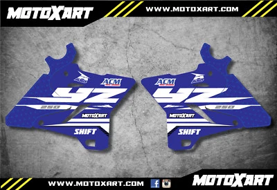 Calcomanía de radiador estilo REFLEX para Yamaha YZ 250 2015 2016 2017 2018 2019 2020 2021 Foto 1 de 2