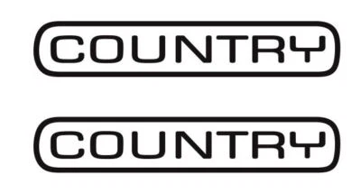 Fits: 1993-97 JEEP CHEROKEE XJ 4  COUNTRY Door Logo Decal - Image 1 of 3