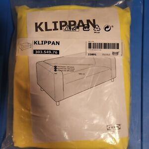 IKEA Klippan Loveseat Sofa Vissle Crayola Bright Yellow Canvas Cover 303.549.76