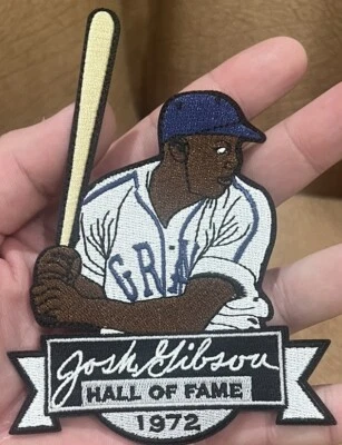 VARY RARE Josh Gibson Negro League HOF 1972 Grays Iron Sew On Patch - Image 1 of 2