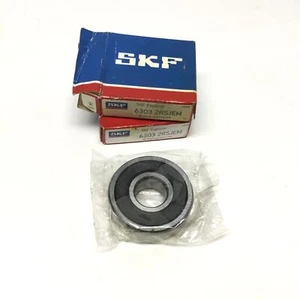 2 Stück SKF 6303 2RSJEM Rillenkugellager 17 mm Bohrung, 47 mm Außendurchmesser, 14 mm breit - Bild 1 von 4