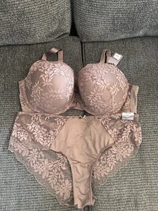 Cacique Boost Balconette 42DDD With Matching panties 18/20 - Picture 1 of 2