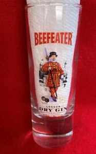 Vintage Beefeater London Dry Gin buntes Schnapsglas 4" hoch James Burrough UK - Bild 1 von 4