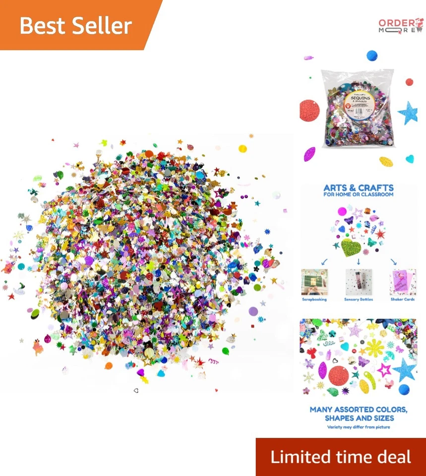 Hygloss 9416 Sequins and Spangles 16oz