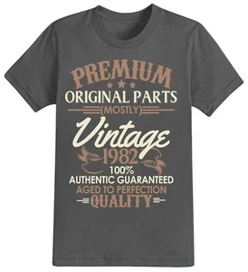Mens 40th Birthday T-Shirt Mostly Vintage 1983 2023 Men's 40 Years Gift Idea - Picture 1 of 12