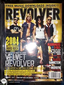 REVOLVER MAGAZINE VELVET REVOLVER 2004 ROCK METAL SLASH - Picture 1 of 1