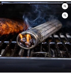 BBQ Smoker A-MAZE-N 12" Tube Grilling 100% Stainless Steel Cook Out Accessory - Picture 1 of 6