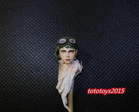 1:18 Anime Little Girl Soldier Head Sculpt Fit 3.75" Female Action Figure Body Cover