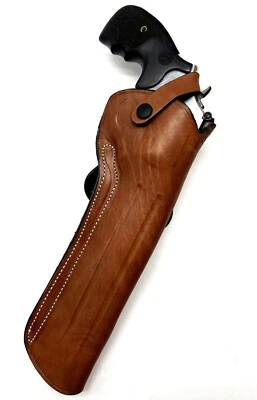 For 8-3/8" S&W 617 22LR, Right Hand Leather OWB Roto Paddle Holster - Image 1 of 4