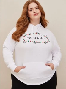 Sudadera Torrid Friends Polar Blanca Nueva Con Etiquetas 4X - Imagen 1 de 9