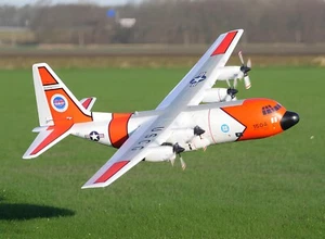 RC Airplane Aircraft AVIOS C-130 V2 US Coast Guard Scale Turboprop 1600mm PNF - Picture 1 of 16