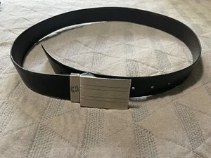 Swiss Army Wenger Leather Belt, Black Size 36 Black Brown Reversable - Picture 1 of 5