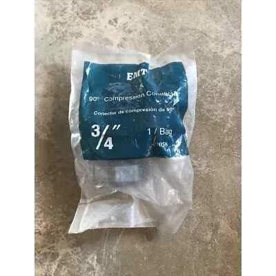 New Sigma 49058 EMT 90 Degree Compression Connector 3/4" - Image 1 of 4