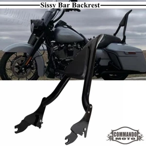Rear Backrest Sissy Bar For Harley Road King Electra Glide Ultra Limited 2009-22 - Picture 1 of 7