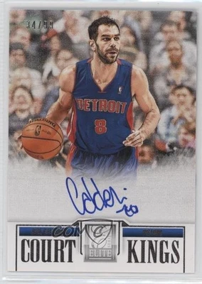 2012-13 Elite Series Court Kings Auto White Canvas /99 Jose Calderon #95 Auto - Image 1 of 2