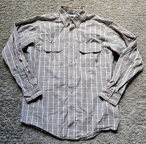 Ariat Pro Series Multicolor Plaid Long Sleeve Button-Down Shirt Men's Medium - Picture 1 of 8
