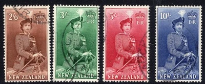 NEW ZEALAND 1953 top values SG 733d-736 cv £27.50 VF - Image 1 of 2
