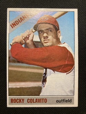 1966 Topps #150 Rocky Colavito - Cleveland Indians - NM - Image 1 of 4