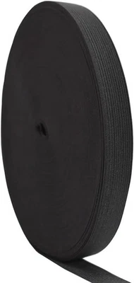 Banda elástica tejida negra para coser 20 mm 3/4 pulgadas 40 yardas 20 mm,  Foto 1 de 4