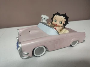 Vtg Betty Boop Windup Music Box Pink Car 1997 San Francisco Music Box Company - Picture 1 of 8