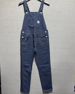 Carhartt WIP Women's Bib Overall Dark Jean Rinsed Size Small - Picture 1 of 9