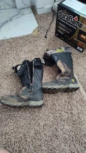 Scent blocker hunting fishing boots 8.5 used dirty zipper camo work - Picture 1 of 4