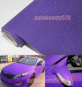 Calcomanía adhesiva de vinilo púrpura brillante mate caliente envoltura para todo el automóvil 50 pies x 5 pies - Imagen 1 de 5
