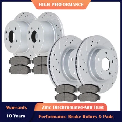 Передние задние тормозные диски диски диски и колодки подходят для тормозов седана Nissan Altima 2013-2018 годов выпуска - Изображение 1 из 4