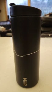 Botella de viajero MiiR aislada caliente o fría 16 oz 360 en negro con tapa NUEVA - Imagen 1 de 9