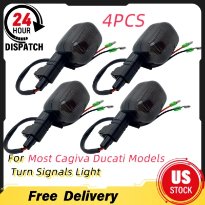 For Cagiva Ducati 2Pair of turn front /rear Signal Blinker Winker Indicators - Image 1 of 4