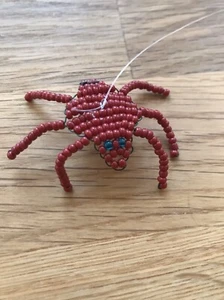 Araignée en perles de rocaille 5 cm - Picture 1 of 2