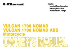 Vulcan 1700 Nomad 2014 libro manual del dueño de Kawasaki - Imagen 1 de 12