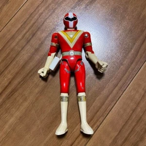 Popy Toei Power Rangers Chikyuu Sentai Fiveman Chogokin Figure Red JP 1990 Used - Picture 1 of 3