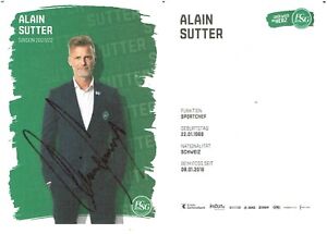 Alain Sutter  AK 21/22 FC St.Gallen  ehem. Bayern mit original Unterschrift