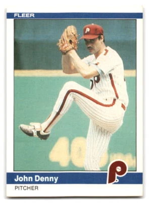 John Denny 1984 Fleer Baseball #27 Philadelphia Phillies - Image 1 of 2