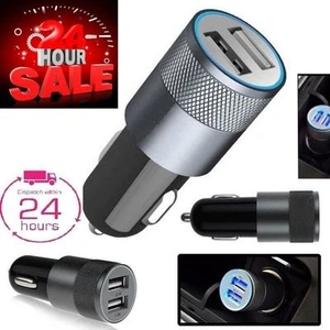 Mini Double USB Double Port 12V Universel En Voiture Briquet Prise Chargeur Adaptateur Prise - Photo 1 sur 10