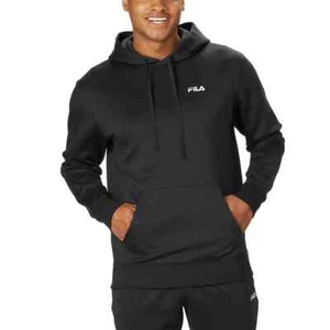 FILA Men’s Performance Hoodie Pullover Size Large, XXL Black - Picture 1 of 5