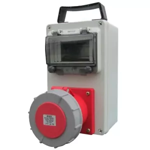 ESR DB63546 63A 5 PIN 415V IP67 INDUSTRIAL DISTRIBUTION BOX 6 MODULE ENCLOSURE - Picture 1 of 1