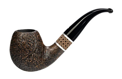 Vauen Pfeife Timber 504 sand Weißpunktedition + Necuma Pfeifenfeuerzeug - Bild 1 von 3