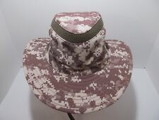 Herschel Hat Co. H&H Brown Digital Camouflage Safari Outback Cap Hat Size Medium