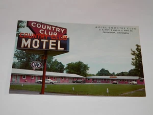 CROOKSTON MN - ALTE POSTKARTE - MOTEL COUNTRY CLUB - POLK COUNTY - Bild 1 von 2