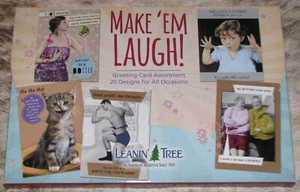 LEANIN TREE Make 'Em Laugh 20 CARD ASSORTMENT #90789~20 Designs~Humor - Picture 1 of 2