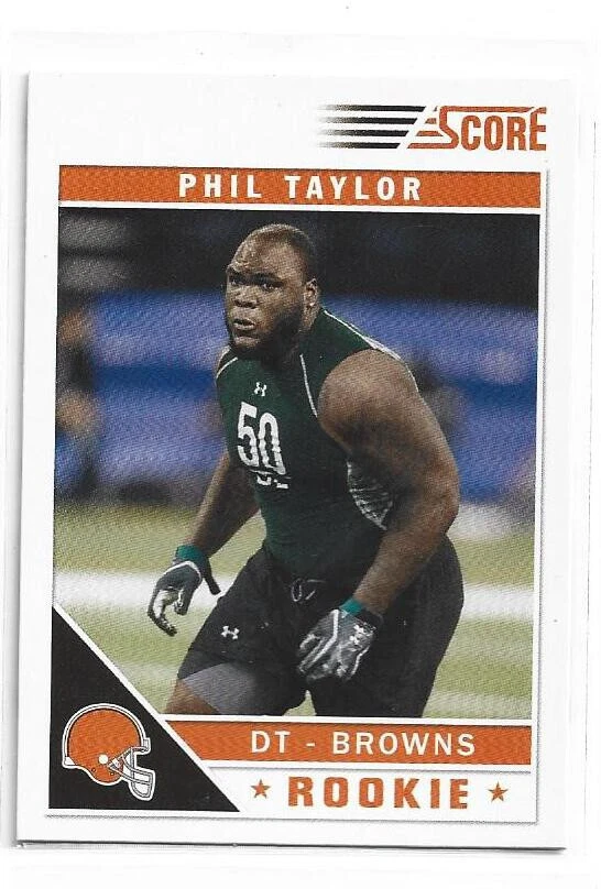 2011 Panini Score Rookie Card Phil Taylor #372 - Image 1 of 1