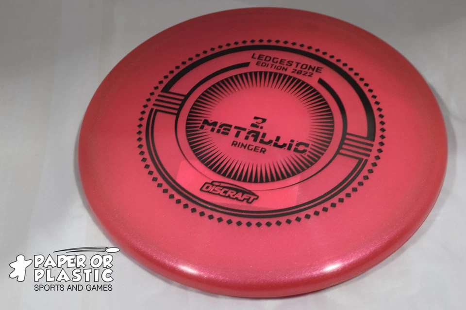 Discraft Ledgestone 2022 Z TIMBRE METÁLICO Disco Golf 172 Putter Granate NUEVO Negro Foto 1 de 1