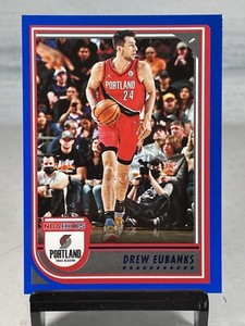 2022-23 Panini NBA Hoops Drew Eubanks #212 Blue Parallel Portland Trail Blazers