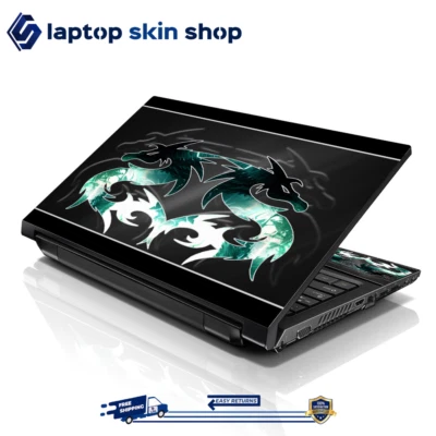Laptop Skin Sticker Decal Cover Dragons Art Notebook Dell Apple Asus 13-16 in - Image 1 of 4