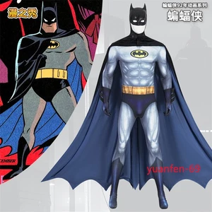 Batman: The Animated Series 1992 Ver. Cloak Jumpsuit Costume Halloween Cosplay - Picture 1 of 13