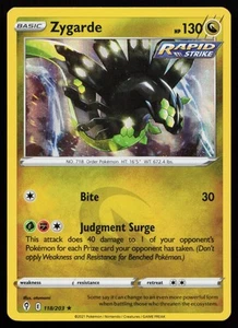 Zygarde 118/203 Holo Rare SWSH07: Evolving Skies Pokémon Card - Picture 1 of 2